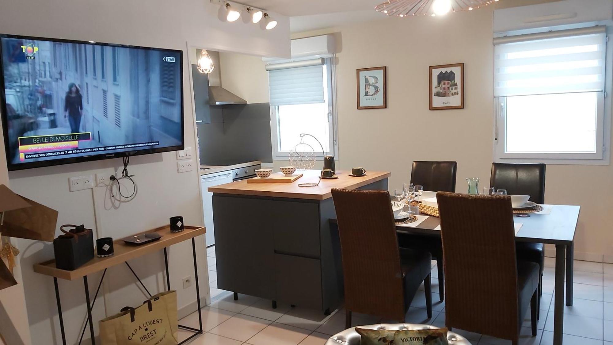 L'escale N°13 :Appartement standing dans résidence Brest Esterno foto